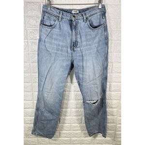 Wrangler Womens Jeans Size 31 Wild West High‎ Rise Straight Leg Distressed